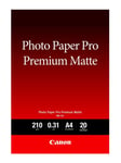 Canon 8657B005 Pro Premium PM-101 - Smooth Matte Photo Paper - 310 Micron A4 (21