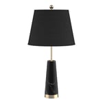 SOGA 68cm Black Marble Bedside Desk Table Lamp Living Room Shade with Cone Shape Base - Lamps - TableLampG68