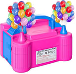 Heavy Duty Dual Nozzle Electric Air Filling Balloon Pump Inflator For Celebrations