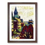 Big Box Art St. Germain Des Pres by Henry Lyman Sayen Framed Wall Art Picture Print Ready to Hang, Walnut A2 (62 x 45 cm)