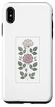 Coque pour iPhone XS Max Rose florale botanique, style minimaliste, roses d'amour