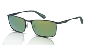 Superdry Men's Sunglasses SDS-5018 206 Navy-Green/Green-Gold Mirror