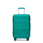 Kono Valise Rigide légère en ABS avec 4 Roues pivotantes et Serrure TSA, Turquoise, 71,1 cm, Mode