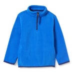 Amazon Essentials Veste Zippée 1/4 en Molleton Polaire Garçon, Bleu, 9 Ans