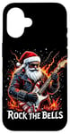 iPhone 16 Rock the Bells Christmas Rocker Santa Rock Guitarist Case