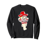 Kewpie Baby Rodeo Cowgirl Cowboy Traditional Tattoo Flash Sweatshirt