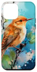 iPhone 12 mini House Wren Cute Alcohol Ink Art Bird Case