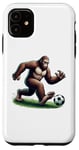 iPhone 11 Bigfoot Playing Soccer Ball Funny Soccer Lover Player Sport Case