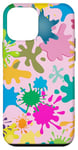 Coque pour iPhone 12 mini MagSafe Tropical Color Splash Abstrait Rétro Compatible Slim