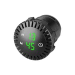 Horloge LED de voiture Horloge tactile Horloge numérique de voiture étanche 12V / 24V Mini horloge digitale led Mini Horloge De Moto Diamètre de 2,01