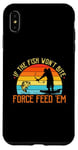 Coque pour iPhone XS Max Bowfishing Force Feed Them, pêcheur, arc et flèche