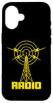 Coque pour iPhone 16 Antenne ondes radio - Ham Radio et ondes courtes