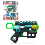 CRAZE Blaster-X Foam Guns Nano - Blaster à fléchettes 16cm, 6 fléchettes, portée 10m, Pistolet Jouet Enfant