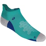 Asics Road Neutral Ankle Single Tab Running Socks Green Cushioned Sports Run