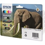 EPSON Multipack 24 XL - Elephant - Svart, Gul, Cyan, Magenta, Light Magenta, Light Cyan (C13T24384011)