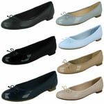 Ladies Clarks Couture Bloom Ballerina Style Flats