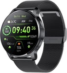 Montre Connectée Femme Homme Repondre Appel Avec Résolution Ronde 360*360 Étanche Ip67 Fréquence Cardiaque Spo2 Tensiomètre 20 Modes De Sport Rappel De Notification App Compatible With Iphon[X500]