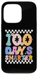 Coque pour iPhone 13 Pro 100 jours plus intelligents, joyeux 100e jour d'école, garçons et filles géniaux