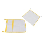 (Yellow)2pcs Mesh Bath Toy Organizer Bathroom Hanging Bathtub Toy Holder