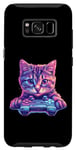 Coque pour Galaxy S8 manette de jeu gamer chat idée de jeu inspiration créative