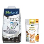 Biokat's Diamond Care kattsand + GimCat Crunchy Snack på köpet! - 10 l Classic