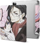 Black Butler Sebastian Ciel Phantomhive Étui Pour Ipad Pro 2021 Avec Plumier, Résistant Aux Chocs, Veille/Réveil Automatique, Housse De Protection Transparente Pour Tablette 11 Pouces