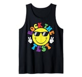 Rock The Test Day Exam Teacher Funny Testing School Student Tank Top