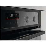 Zanussi ZKCNA7KN Multifunction double oven with 9 functions in the main oven, incl AirFry function, and 5 functions in the top oven. White LEDs, Black