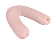 Béaba, Big Flopsy, Coussin Allaitement/Grossesse, Oreiller Maternité, Multifonctions, Convient pour Dormir/Allaiter, Soutien, Hypoallergénique, Détente, Confort Optimal, Nuit Apaisée,Lin,Oekotex,Rose