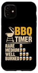 Coque pour iPhone 11 BBQ Timer Rare Medium Well Burned Grilling