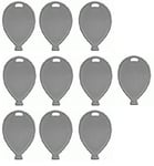 Silver Colour Plastic Balloon Shaped Weights - Pk of 10