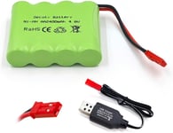 Batterie rechargeable NiMH AA RC 4,8 V 4,8 V 2400 mAh avec prise JST pour camions télécommandés, éclairage, outils électriques.[G2033]