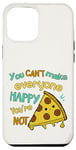 Coque pour iPhone 12 Pro Max Pizza You Can't Make Everyone Happy Pizza Kawaii Blanc