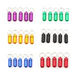 5pcs Waterproof Mini Aluminium Pill Box Case Bottle Holder Conta Green