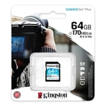 64GB SD XC Kingston Memory Card For Canon EOS 1300D DSLR Camera Class 10 U3 4K