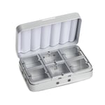 Fly-Dressing Aluminium box 6 compartments - Silver