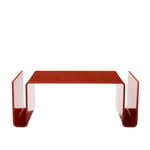 Poltronova - T01 Coffee Table, Red - Soffbord - Superstudio - Röd - Syntetiskt