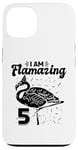 Coque pour iPhone 13 I am Flamazing Fête d'anniversaire Flamant rose 5 ans