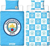 MANCHESTER CITY FC LEGEND SINGLE DUVET COVER SET BLUE FOOTBALL BEDDING GIFT MAN