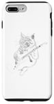 Coque pour iPhone 7 Plus/8 Plus Femme Chat Rocker Funny Chat joue la guitare Rockstar Cats