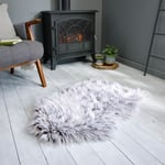 Fluffy Soft Animal Sheepskin Shaggy Modern Anja Faux Fur Helsinki Rugs In Brown