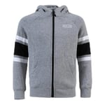 Nike B NK Air Hoodie FZ Sweat-Shirt Garçon DK Grey Heather/Black/White/White FR: L (Taille Fabricant: L)