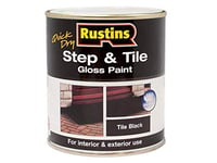 RUSTINS Step & Tile Paint Black 1L