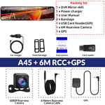 E-ACE 2K Streaming Rétroviseur Dash Cam GPS WIFI 12 Pouces IPS Écran Tactile Touristes Lentille Avant Et Arrière Simultané Statique - Type With 6M RCC-GPS-32G