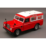 LAND ROVER SERIE II 110 1983 RED WITH WHITE ROOF 1:24 Burago Auto Stradali