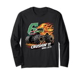 crushing it" since 2017 Monster Truck Fans Kids and Adults Long Sleeve T-Shirt