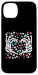 iPhone 14 Plus Skeleton Hand Heart Funny Bones Valentine's Day Men Women Case