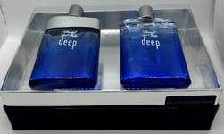 Davidoff Cool Water Deep 100ml EDT Spray + 100ml After Shave Splash Set