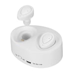 Mini Bluetooth 5.0 écouteur True Wireless Stéréo IPX5 étanche écouteurs TWS Casque avec Micro, Blanc