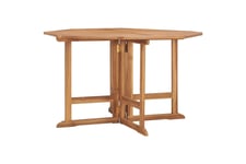 Sammenleggbart hagespisebord 110x110x75 cm heltre teak - Brun Spisebord ute